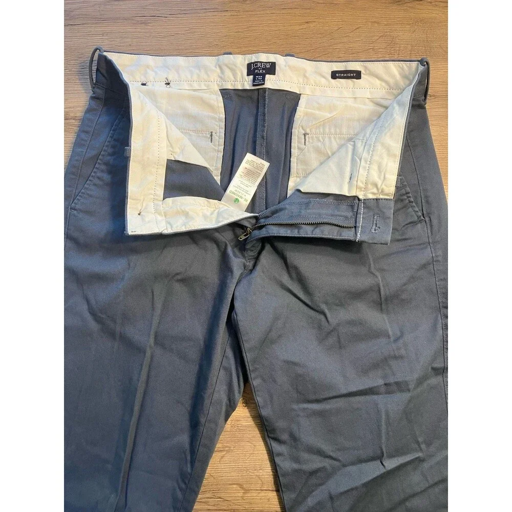 J.Crew Re-Imagined Blue Chino Pants Slim FLEX Straight W32 L32